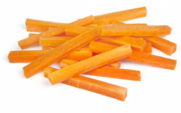 Морква свіжа, очищена, мита, різана соломкою 5-7 см, 1 кг